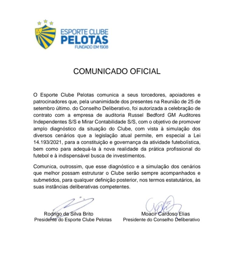 Símbolo do Esporte Clube Pelotas. Fonte: Silva N.